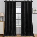 Ystyle rideau occultant velours lot de 2 140x280cm rideau phonique anti bruit moderne maison dressing ...