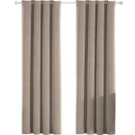 Ystyle rideau velours thermiques lot de 2 rideau 100% occultant 140�260cm rideau phonique anti bruit ...