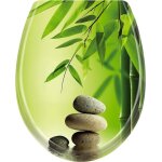 Abattant de wc - yuenfong - duroplast - antibactrien - systme dabaissement automatique - vert bambou ...