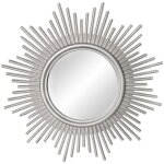 Yyv miroir mural dcoratif suspendre - petit miroir de style vintage pour mur - miroir cadre argent - ...