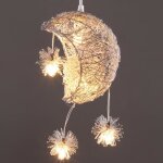 Zaku suspension luminaire lune toiles led lustre plafonnier avec 5 ampoules pour enfants chambre 15cm ...