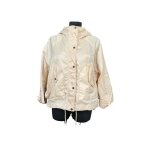 Zara veste femme confortable lgre impermable avec capuche beige taille s