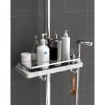 Zayho - Étagère douche sans percage porte savon douche support pour rangement et organisation de la salle ... Zayho - Étagère douche sans percage porte savon douche support pour rangement et organisation de la salle ...