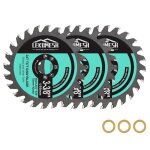 Zayho - lame de scie circulaire - 3pcs 85mm disque  trononner meuleuse pour bois lame tct pour scie ...