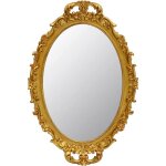 Zayho - miroir décoratif vintage avec cadre doré petit miroir ovale à suspendre 244 cm de large x 363 ... Zayho - miroir décoratif vintage avec cadre doré petit miroir ovale à suspendre 244 cm de large x 363 ...