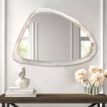 Zayho - miroir mural en bois suspendu asymétrique cadre nuageux irrégulier petit miroir mural décoratif ... Zayho - miroir mural en bois suspendu asymétrique cadre nuageux irrégulier petit miroir mural décoratif ...