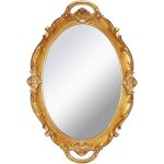 Zayho - petit miroir mural vintage  suspendre ovale dor 368 x 254 cm[j44]