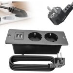 Zayho - prise encastrable plan de travail prise encastrable de table avec 2 usb prise usb encastrable ...