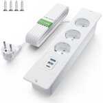 Zayho - prise encastrable de table usb c pd 20w multiprise encastrable 3 prises prise de table multiprise ...