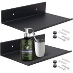Zayho - tablette flottante noire 2 pièces 20 cm Étagères murales en métal petite etagere murale tablette ... Zayho - tablette flottante noire 2 pièces 20 cm Étagères murales en métal petite etagere murale tablette ...