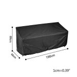 Zeaicos housse de protection pour banc de jardin 210d imperm�able anti - uv robuste (190 x 66 x 89 cm) ...