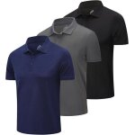 Zengvee set de 3 polos pour hommes xl