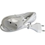 Zenitech rallonge lectrique 3m 2x0. 75mm blanc