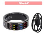 Zerone bague intelligente pour femmes et hommes bijoux bracelet 8 taille 10 (id 198 mm / 078 pouces c ...