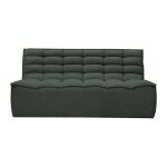 Zeyna - canapé 2 places modulable en tissu vert Zeyna - canapé 2 places modulable en tissu vert