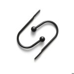 Embrasses de rideaux - zhandd - lot de 4 - noir - m�tal durable - finition �l�gante