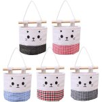 Zhan - lot de 5 sacs de rangement muraux petits et mignons organisateurs de poches fixs au mur  suspendre ...