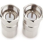 Zhan - adaptateur coaxial m�le vers m�le c�ble coaxial dantenne tv connecteurs f adaptateur satellite ...