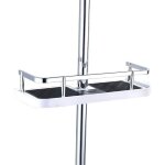 Zhan - Étagère de douche télescopique réglable en plastique abs porte - savon pour rangement de shampooing ... Zhan - Étagère de douche télescopique réglable en plastique abs porte - savon pour rangement de shampooing ...