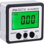 Zhan - inclinom�tre num�rique 4 x 90 � angle magn�tique �tanche ip54 affichage num�rique rapporteur r�tro�clai ...