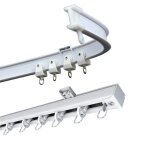 Zhan - tringle � rideaux et raccords rail de rideau de plafond rail de rideau en plastique flexible pour ...