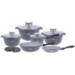 Zilner 12 pcs. set de casseroles casserole polebatterie de cuisinesoucoupeset de casseroles en cramique ...