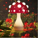 Maoyong lampe champignon led tactile vintage lampe de table veilleuse pour chambre salon bureau clairage ...