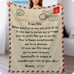 Zmrkqw plaid hiver sherpa personnalis� pour fille et gar�on super doux polaire confortable moelleux cadeau ...