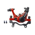 Zoom vlo frein  disque montagne route trier mcanique frein  disque vlo double frein rouge arrire ...