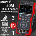 Zoyi 703s oscilloscope portable 3 en 1 pour automobile  double canal 50 mhz avec multimtre numrique ...