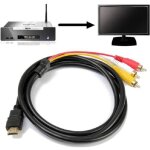 1. 5m cble cordon emetteur hdmi vers 3 rca mle audio vido