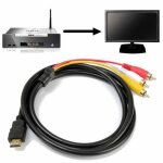 1. 5m cble cordon emetteur hdmi vers 3 rca mle audio vido