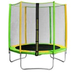 Trampoline de jardin enfant popsmit - Ø1. 5m avec filet de sécurité - vert Trampoline de jardin enfant popsmit - Ø1. 5m avec filet de sécurité - vert