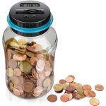 1. 8l tirelire numriquecompteur automatique de pices de monnaie avec cran lcd et grande capacit pour ...