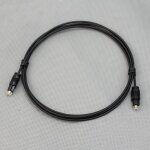 Cble audio optique - toslink - 1. 8m - mle vers mle - transfert numrique clair - noir