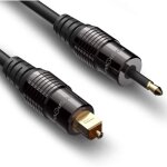 (1. 8m) c�ble optique mini toslink (toslink 3. 5mm vers - � mini toslink 3. 5mm)c�ble optique audio num�rique ...