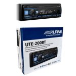 1 alpine ute - 200bt autoradio 1 din numrique multimdia stro rcepteur usb / flac / mp3 / wma / aac ...