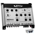 1 boss audio systems bx55 crossover lectronique 2 / 3 voies galiseur front / rear / subwoofer remote ...