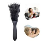 1 brosse d�m�lante pour cheveux afro textur�s 3a � 4c cr�pus ondul�s boucl�s boucl�s humides secs gras ...
