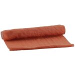 1 chemin de table tarlatane terracotta 28cm x 3m ref / 11776 tissu coton et polyester