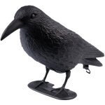 1 corbeaux factices artecsis - corbeau anti - pigeon leurre de jardin corbeau en plastique noir - rpulsif ...