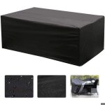 1 housse de table rectangulaire protection uv et imperm�able housse meubles jardin 150�130�90 cm pour ...