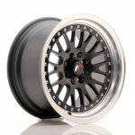 1 jante alu japan racing jr10 15x8 et20 4x100 - 108 bf + machined avec bague 741