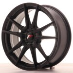 1 jante alu japan racing jr21 17x7 et40 4x100 - 114 matt black avec bague 741