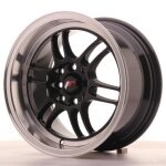 1 jante alu japan racing jr7 15x8 et35 4x100 - 114 gloss black avec bague 731