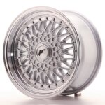1 jante alu japan racing jr9 16x8 et25 4x100 - 108 silver + s avec bague 741