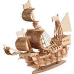 1 jeu puzzles en bois pour enfants jouet de puzzles 3d pour enfants casse - tte mcanique maquette de ...