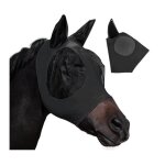 1 masque de cheval anti - mouches avec protection anti - oreilles maille respirante anti - uv anti - ...