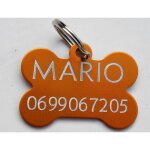 1 médaille gravée pour chien os taille moyenne personnalisation 1 médaille gravée pour chien os taille moyenne personnalisation