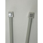 1 paire d aiguilles � tricoter taille 10 aluminium 40 cm de long